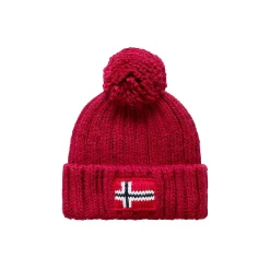 Cappello con pon pon Semiury 6 rosso