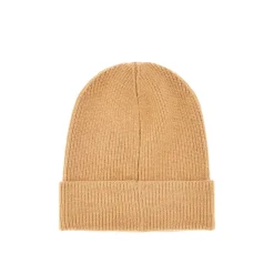 Cappello con ricami camel