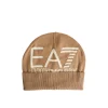 Cappello in maglia Beanie con logo beige