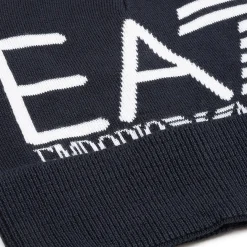 Cappello in maglia Beanie con logo blu/bianco