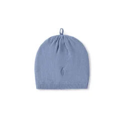 Cappello in maglia tricot blu