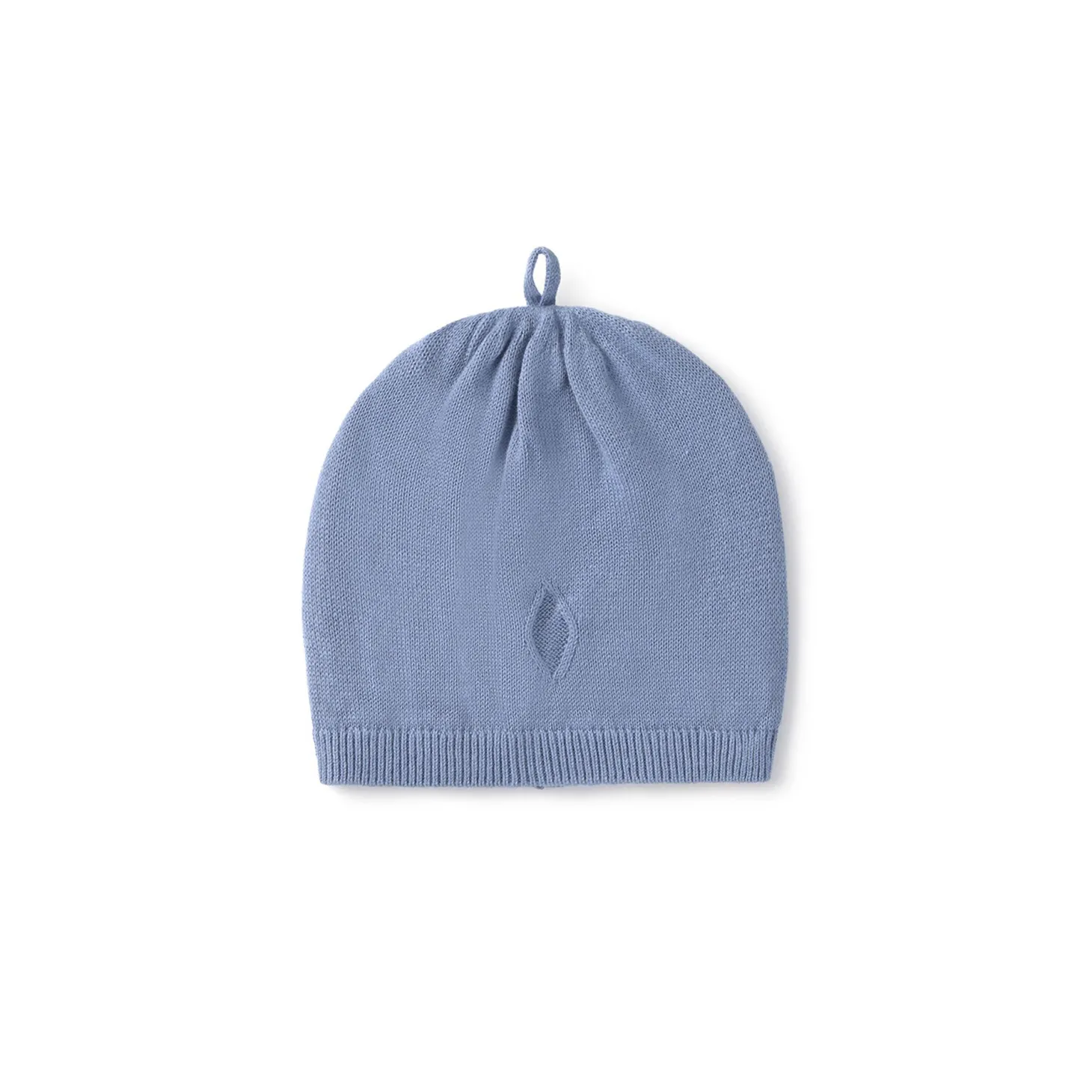 Cappello in maglia tricot blu