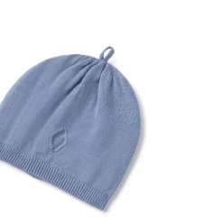 Cappello in maglia tricot blu