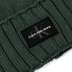 Cappello mono logo patch verde