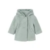 Cappotto cappuccio Teddy salvia