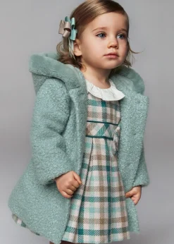 Cappotto cappuccio Teddy salvia