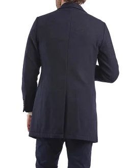 Cappotto con bottoni panno nero