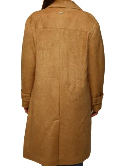 Cappotto doppio petto beaver cammello
