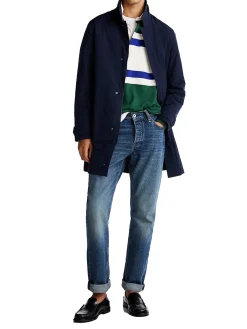 Cappotto idrorepellente ripiegabile blu