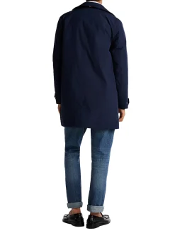 Cappotto idrorepellente ripiegabile blu