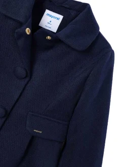 Cappotto in panno blu