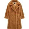 Cappotto sherpa color cammello