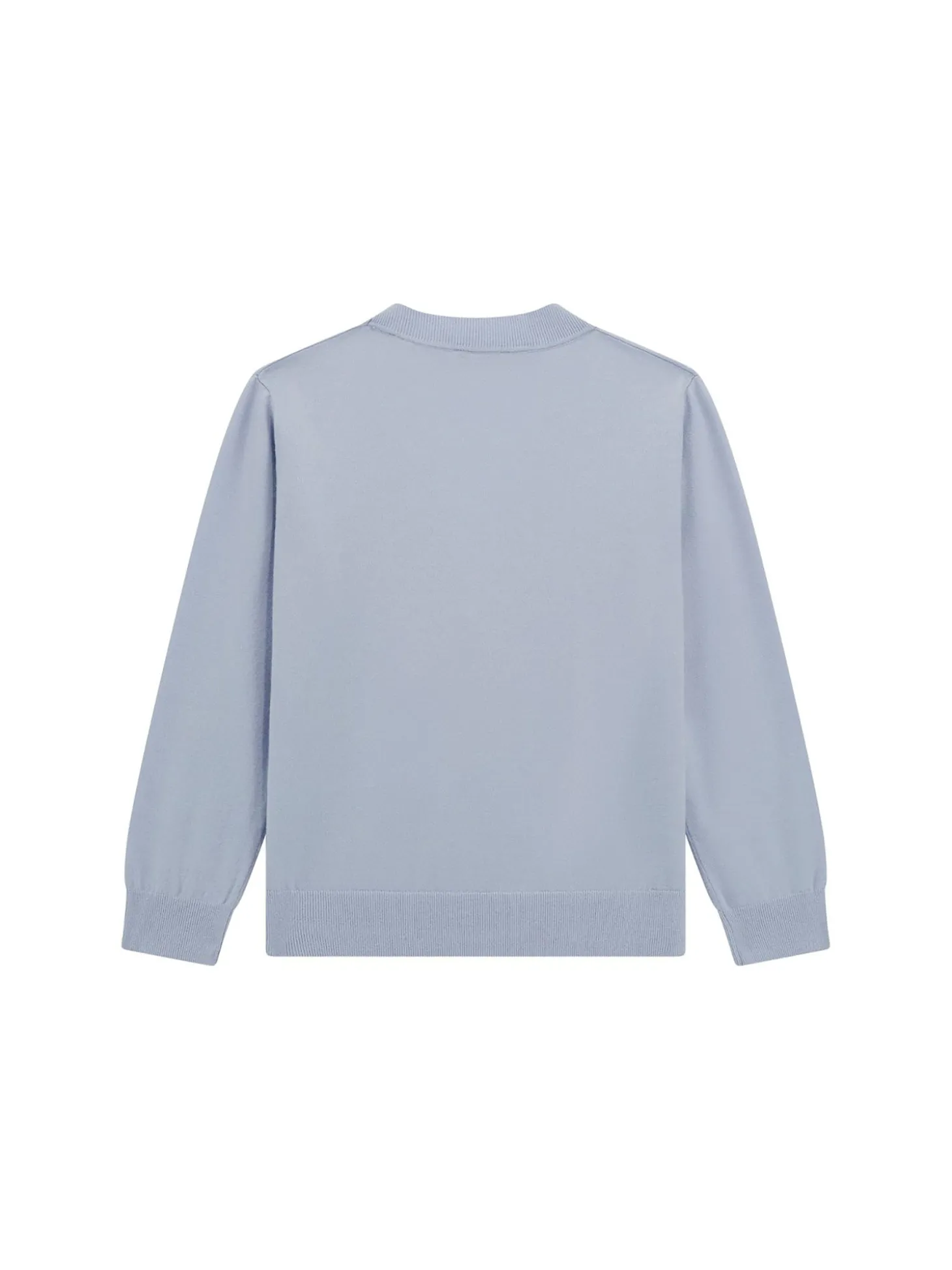 Cardigan con bottoni celeste