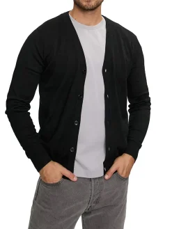 Cardigan con bottoni Chermi nero