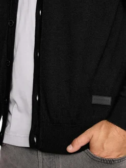 Cardigan con bottoni Chermi nero