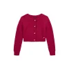 Cardigan con bottoni gioiello Mohair rosso