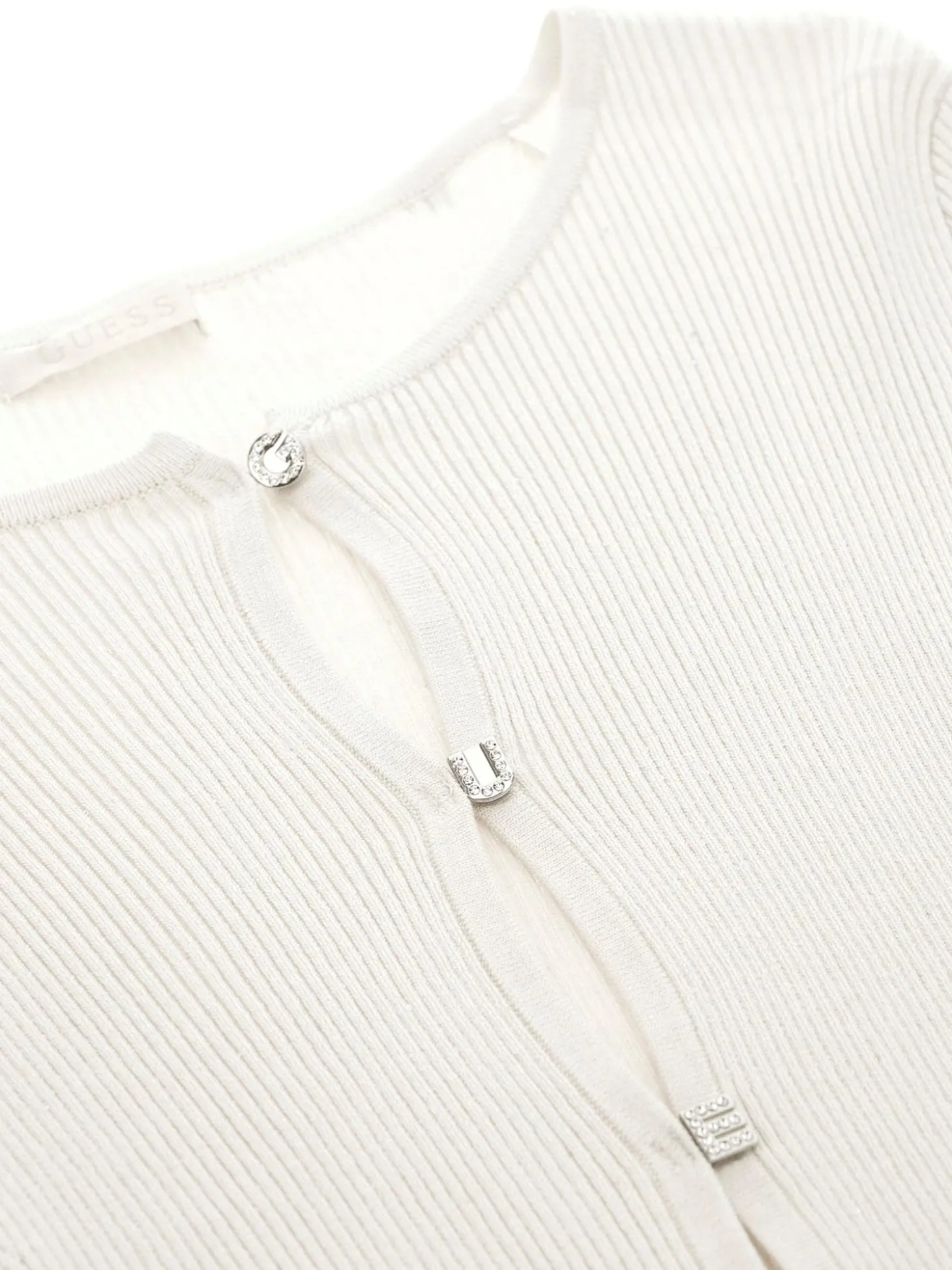 Cardigan con bottoni gioiello Eden beige