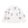 Cardigan con bottoni patch bianco