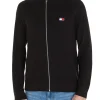 Cardigan con zip nero