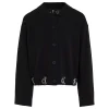 Cardigan logo monogram nero