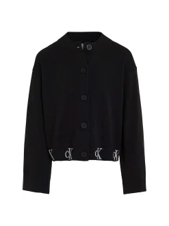 Cardigan logo monogram nero