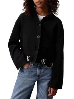 Cardigan logo monogram nero