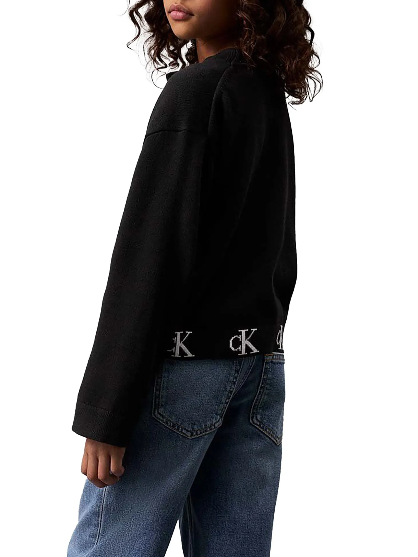 Cardigan logo monogram nero
