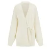 Cardigan Matilda belted crema