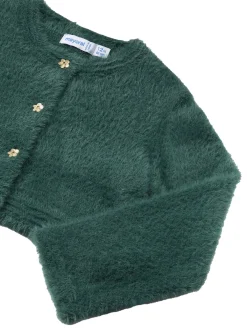 Cardigan peluche verde