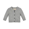 Cardigan soft in lana grigio