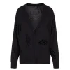 Cardigan un bottone nero