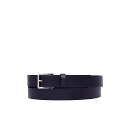 Cintura logo allover blu