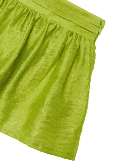 Completo 2 pezzi bambina t-shirt e gonna lime