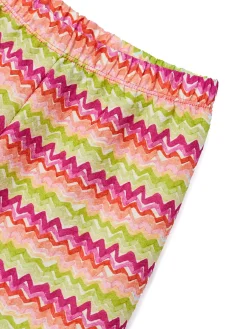 Completo 2 pezzi bambina top e pantalone multicor