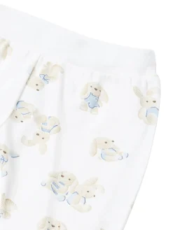 Completo 3 pezzi neonato felpa ghettina e cappello celeste