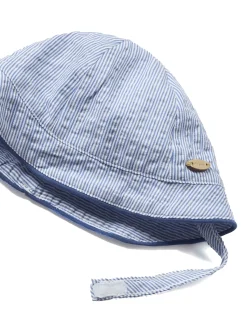 Completo 2 pezzi neonato pagliaccetto e cappello azzurro