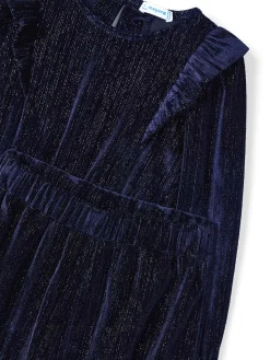 Completo due pezzi blusa e pantalone blu
