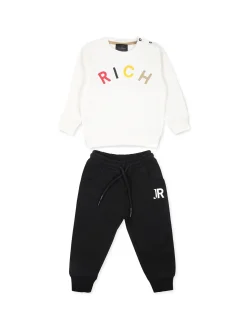 Completo due pezzi (felpa + pantalone Balur panna/nero