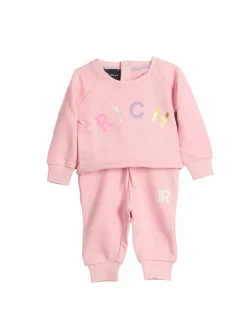 Completo due pezzi (felpa zip con cappuccio + pantalone) Room rosa