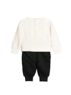 Completo due pezzi (felpa zip con cappuccio + pantalone) Room panna/ne