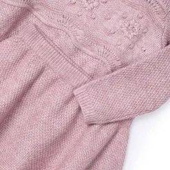 Completo due pezzi maglia e gonna rosa