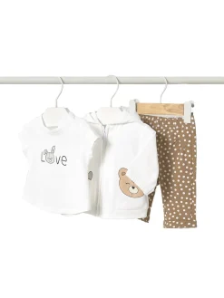 Completo felpa, t-shirt e patalone fantasia