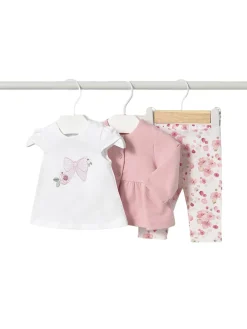 Completo giacca, t-shirt e leggings rosa