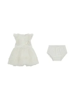 Compoleto 2 pz neonata abito cerimonia fantasia micropois e panties bi