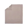 Copertina in maglia con pellicciotto interno beige