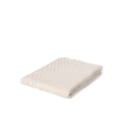 Copertina in maglia con pellicciotto interno panna