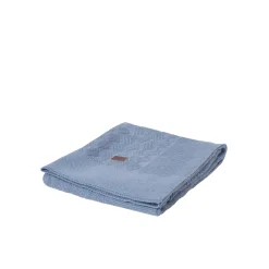 Copertina in maglia di cotone azzurro