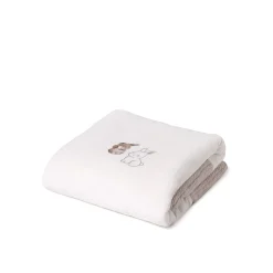 Copertina motivo coniglietti beige