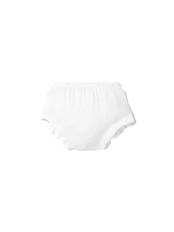 Culotte con volant bianco