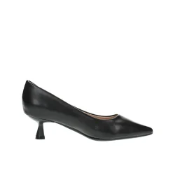 Decolleté sacchetto con kitten heel nero